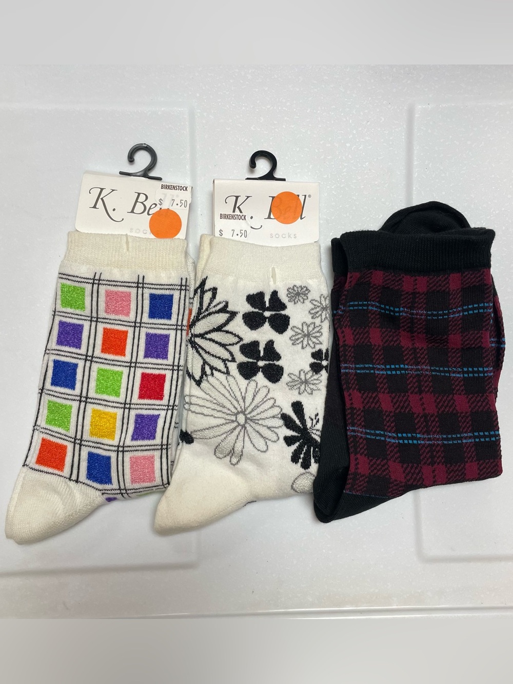 3 Pairs of Women's Vintage Socks from K. Bell - New